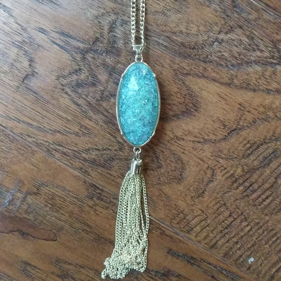 Huimei Jewelry - Double Sided Long Tassel Pendant Necklace